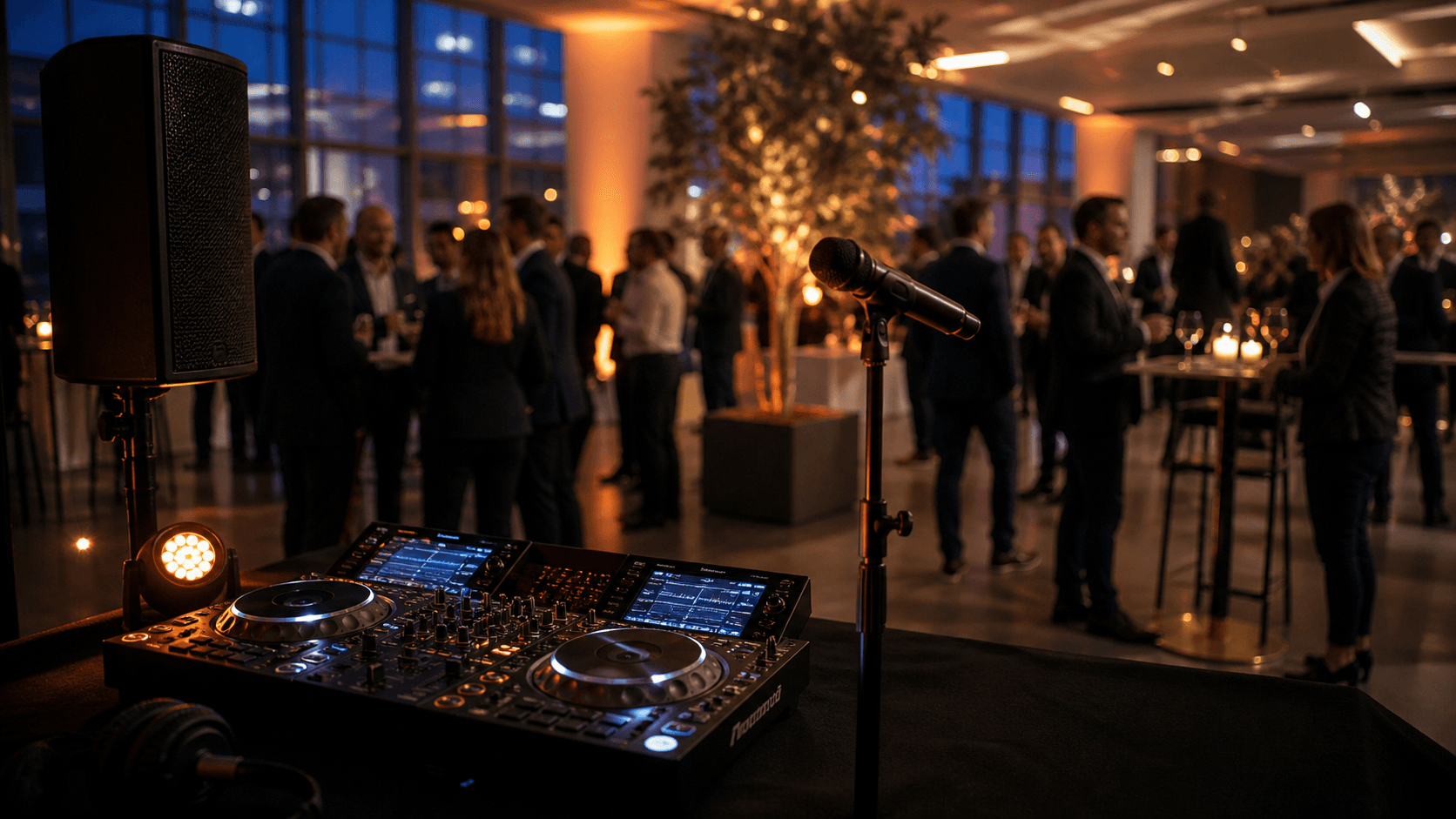 DJ Firmenfeier Kosten Schweiz mit Corporate Event Setup