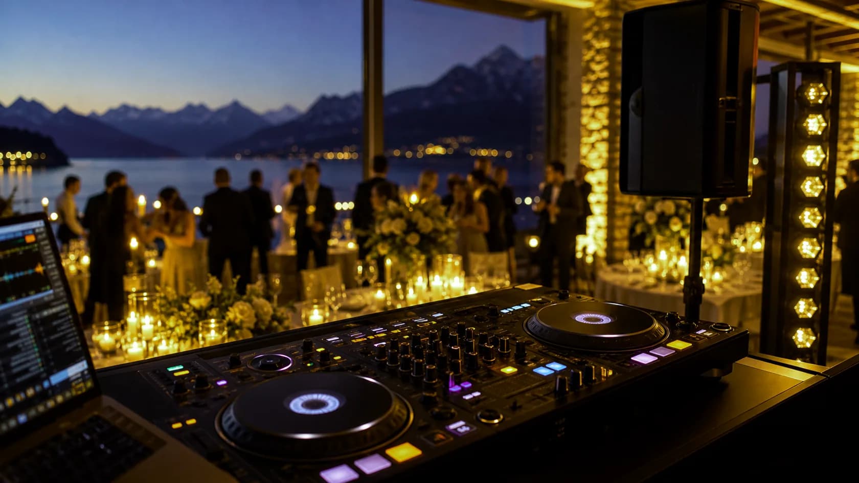 DJ Thurgau für Firmenfeier Eventmusik in der Region mit DJ Setup und Eventstimmung