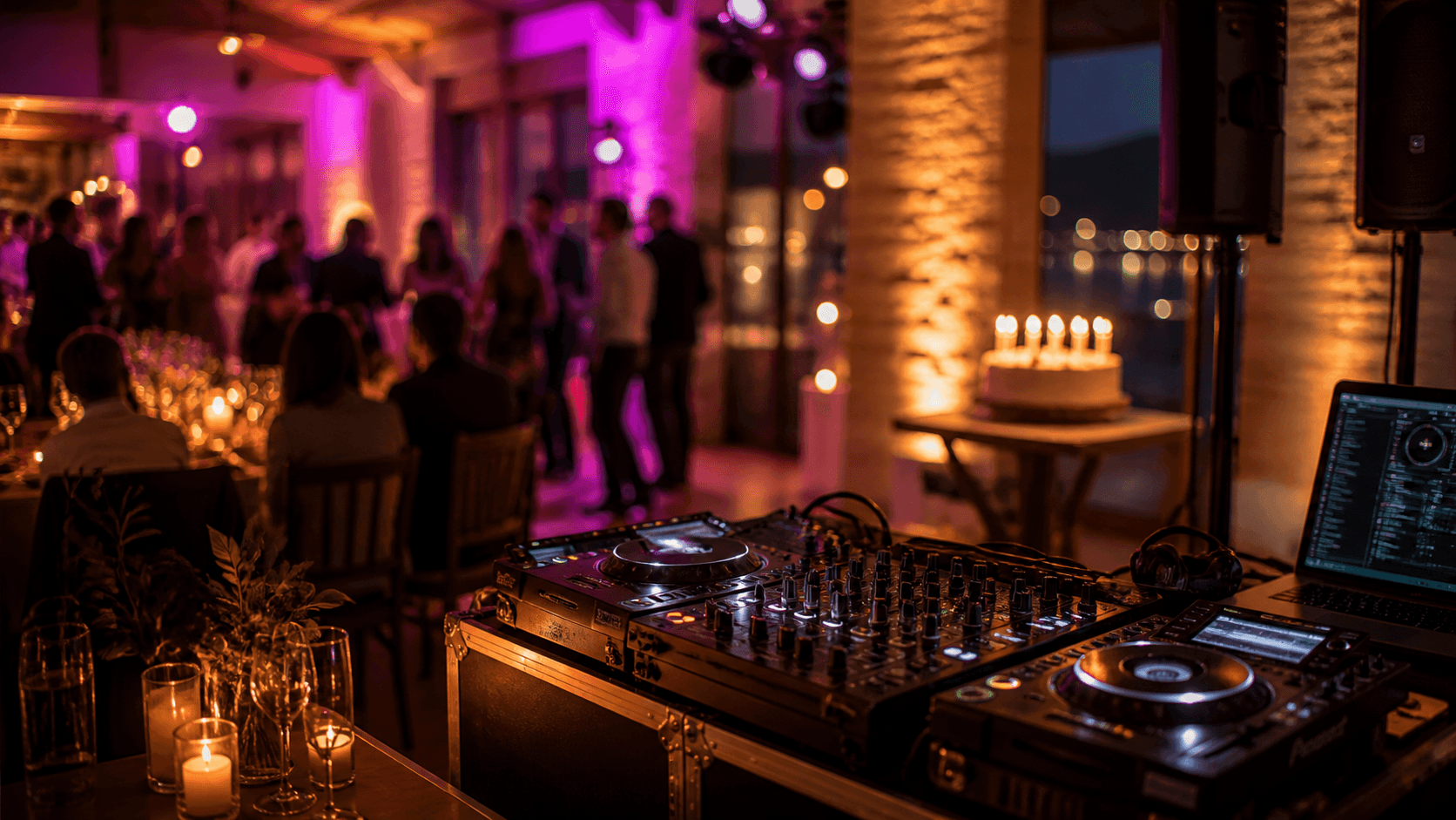 Geburtstag DJ Preise mit elegantem Party Setup