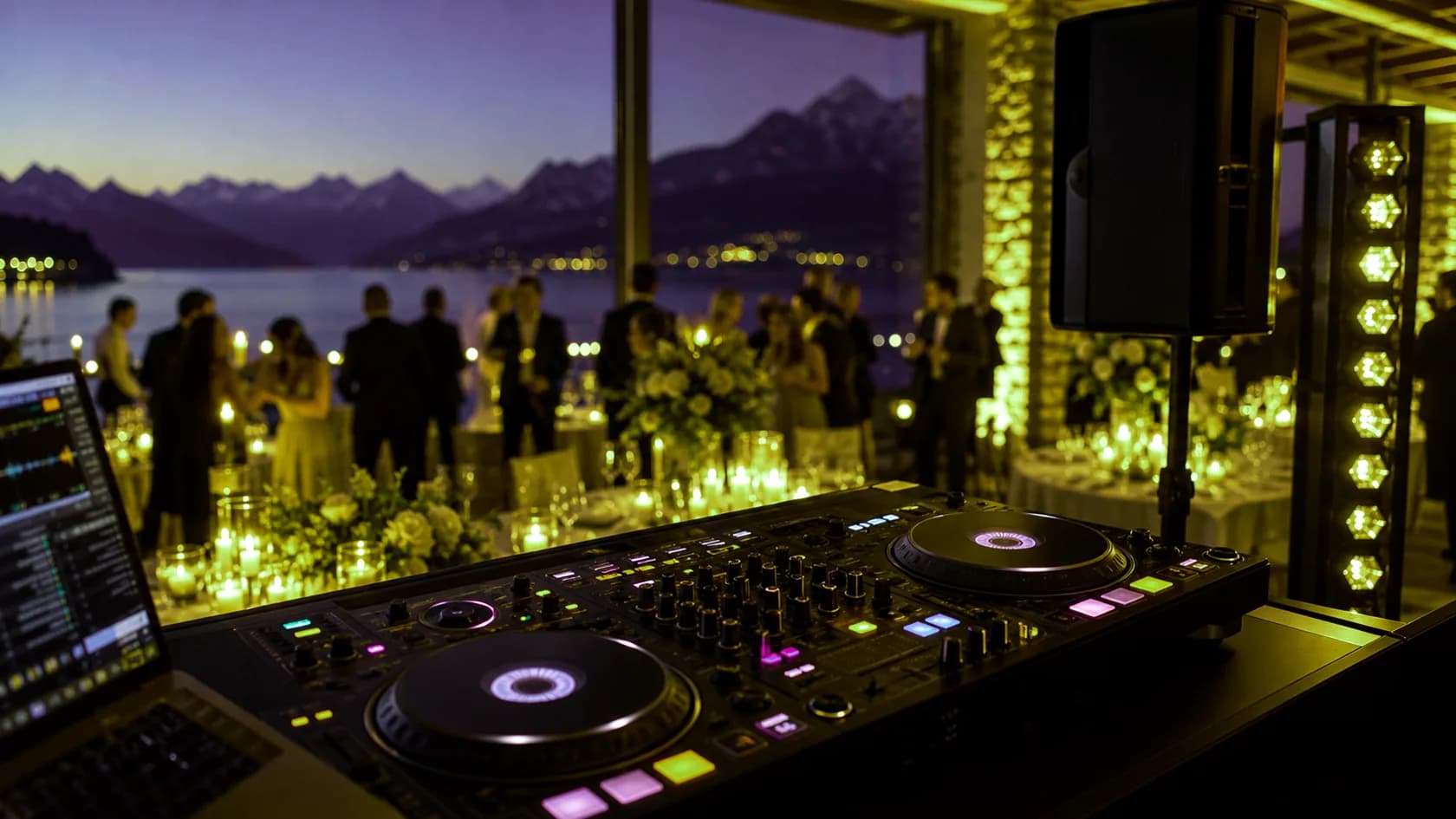 Hochzeit in Thurgau Musikplanung für Schloss See und Weingut mit DJ Setup und Eventstimmung