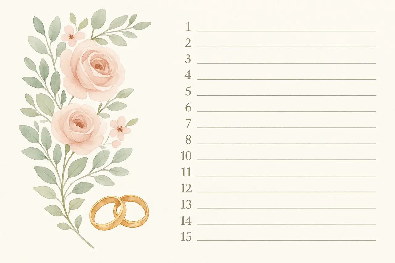 hochzeitstage liste